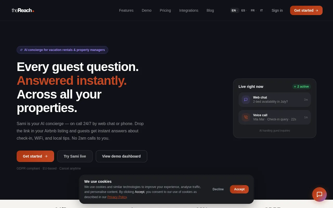 TheReach.ai — preview screenshot