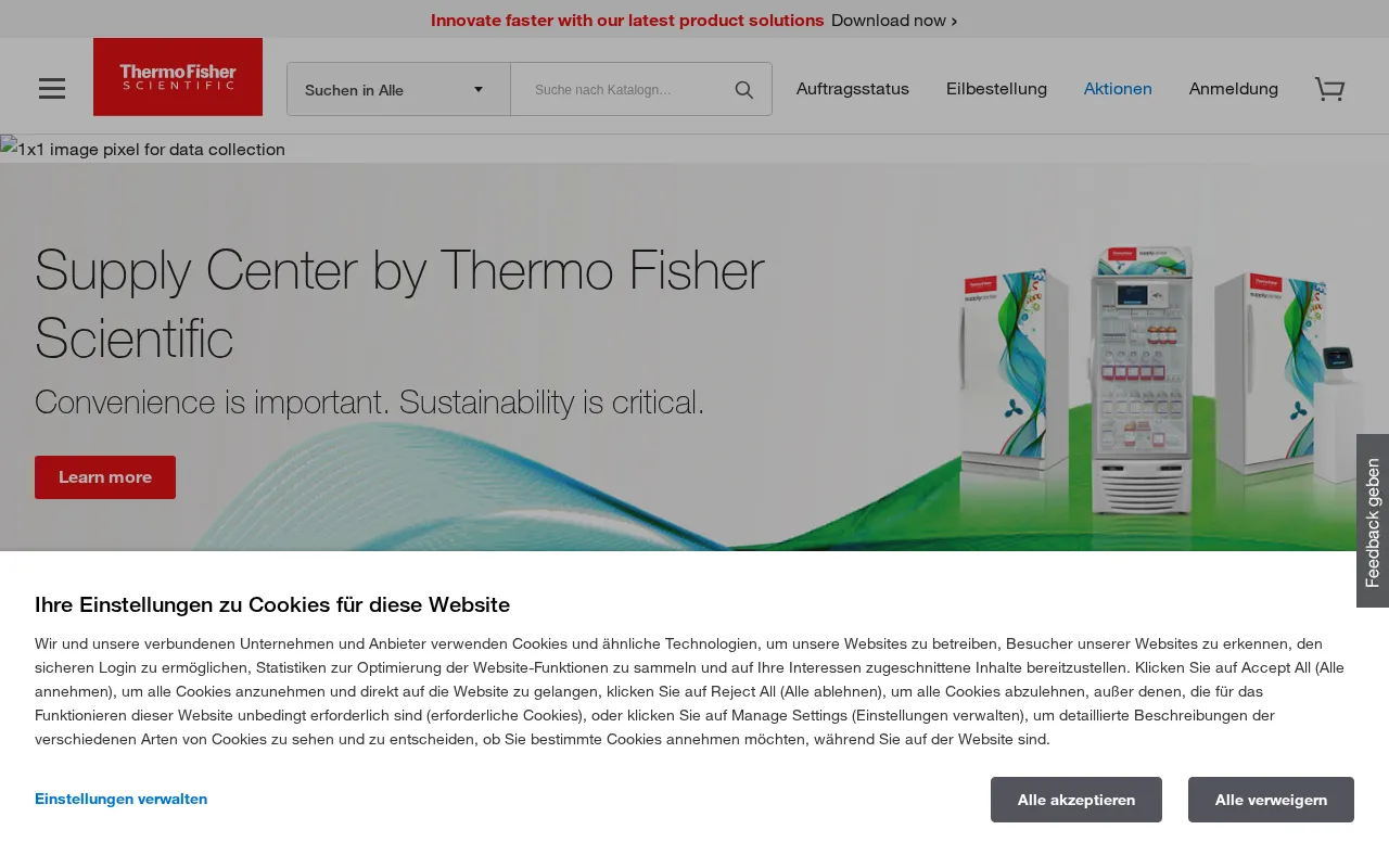 Thermo Fisher Scientific — preview screenshot