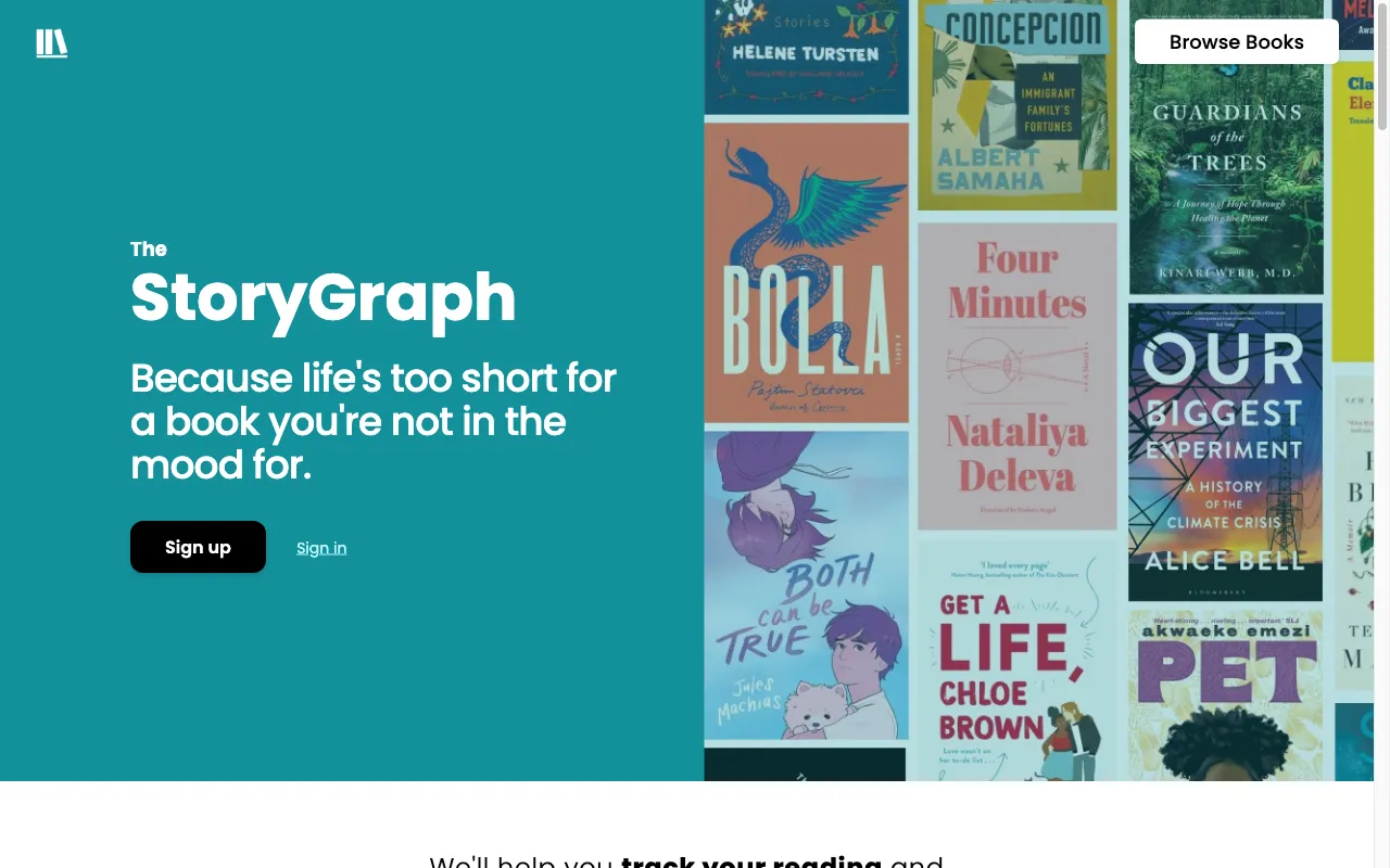 The StoryGraph — preview screenshot