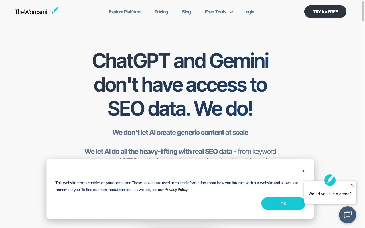 TheWordsmith.ai — preview screenshot