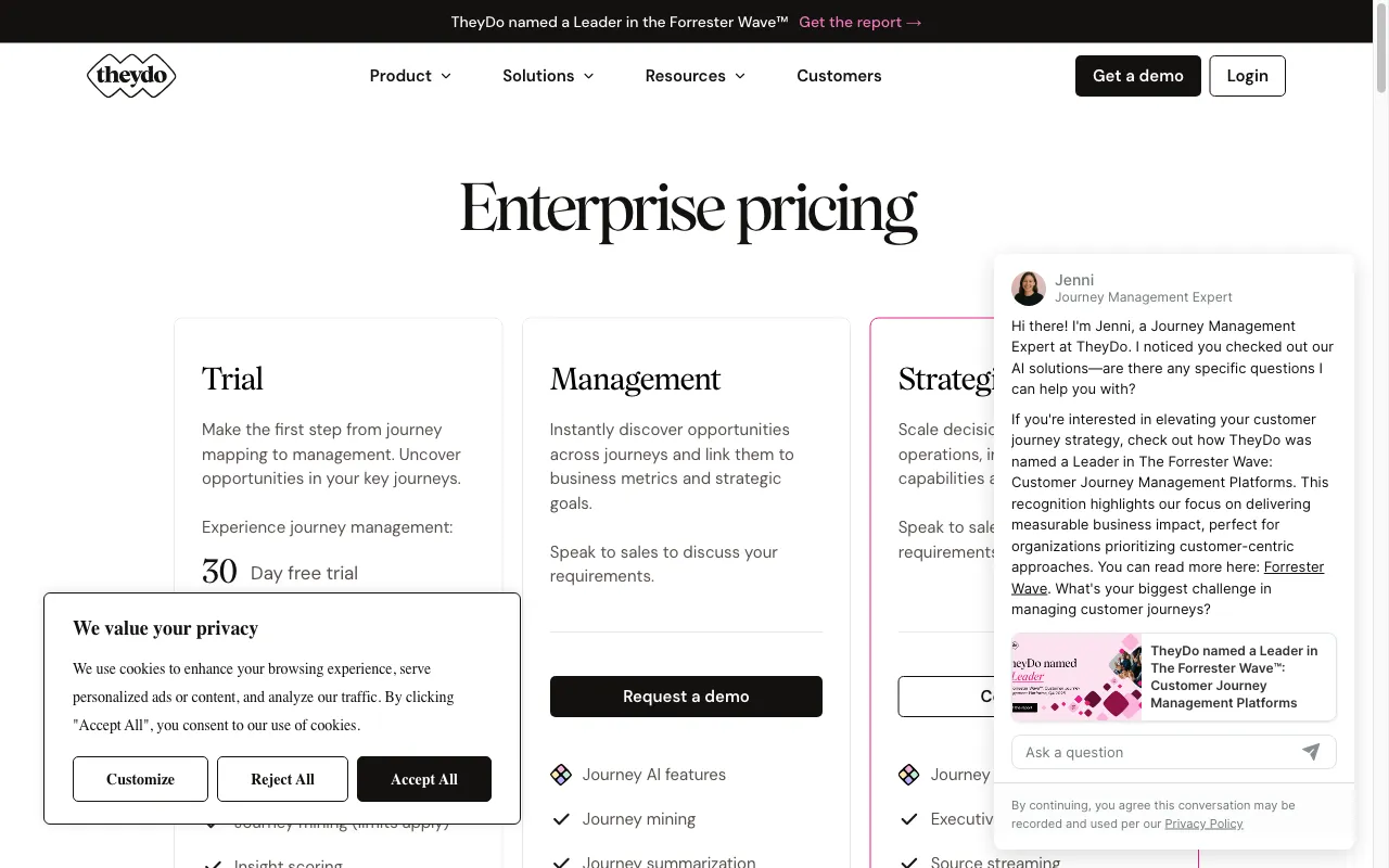 TheyDo Journey AI — pricing page