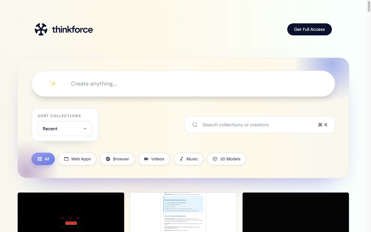 Thinkforce — preview screenshot