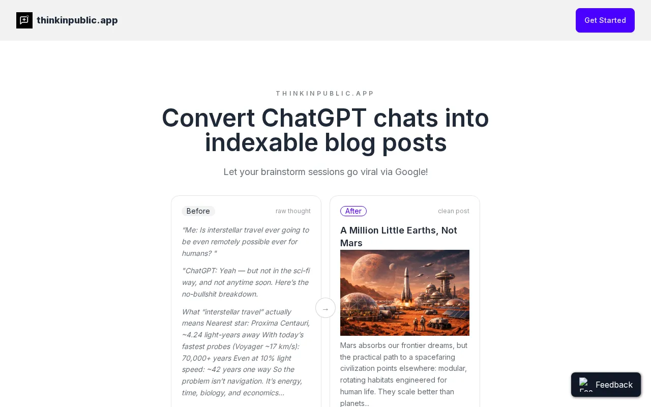 ThinkInPublic — preview screenshot