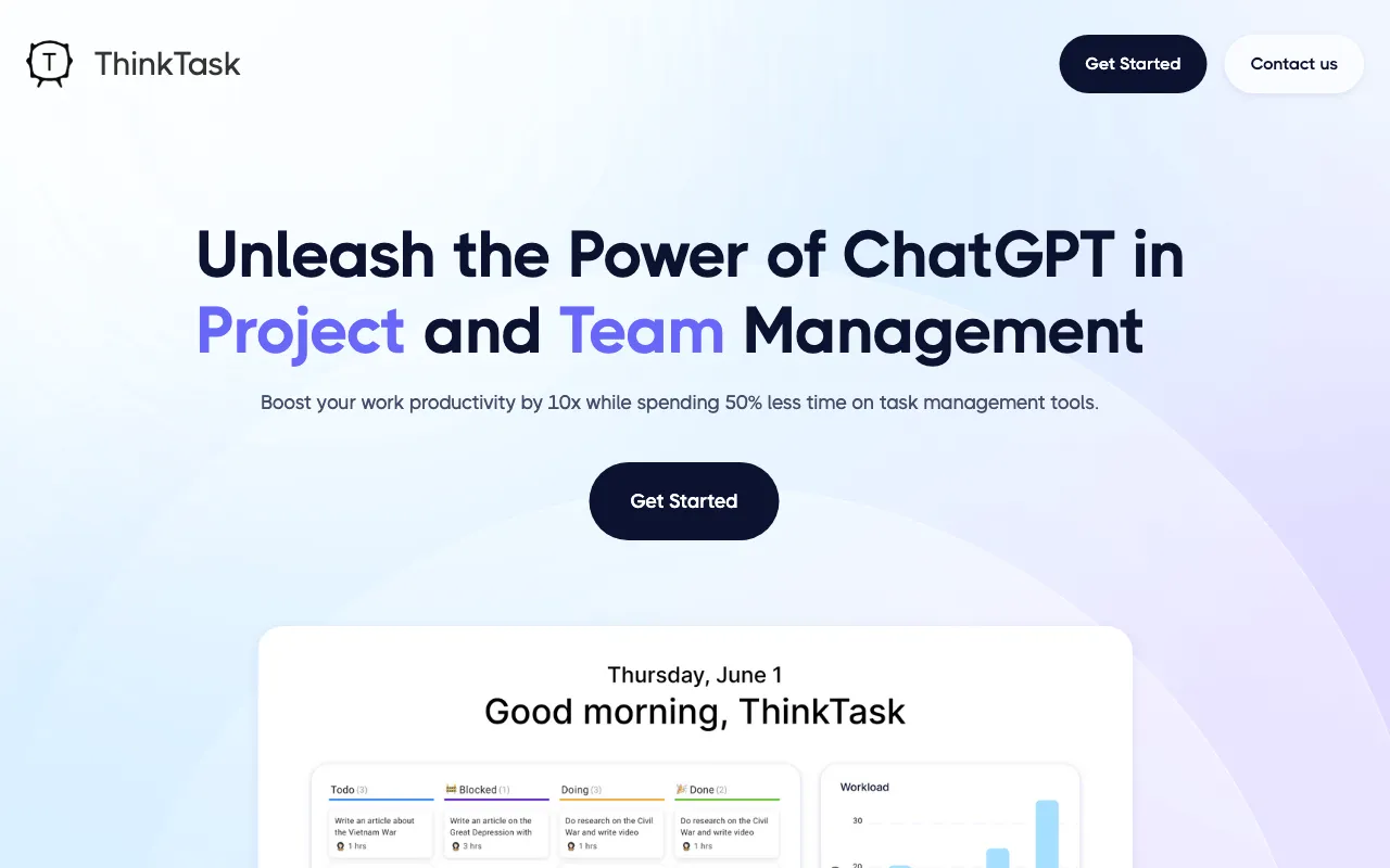 ThinkTask — preview screenshot