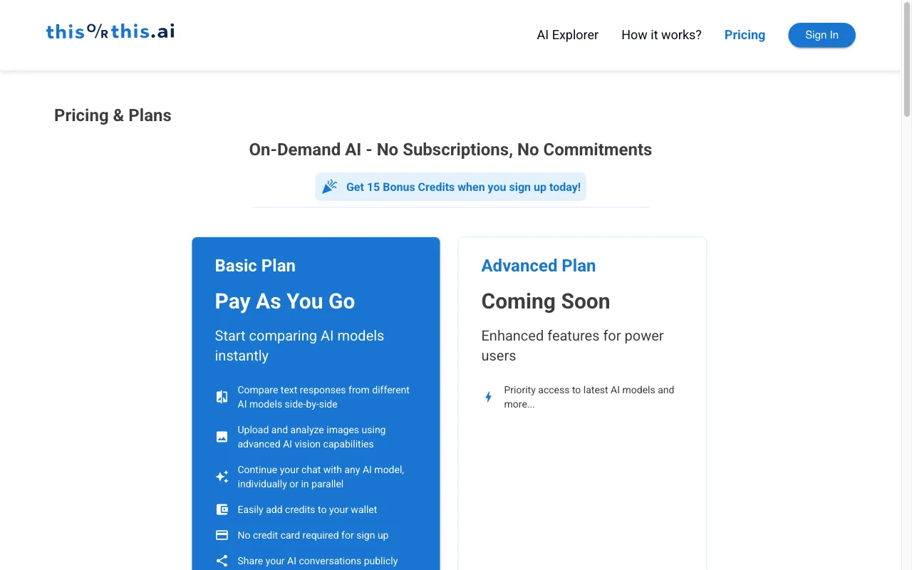 thisorthis.ai — pricing page