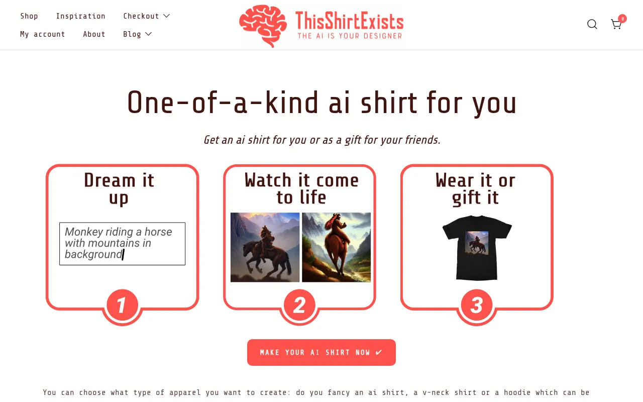 ThisShirtExists.com — preview screenshot