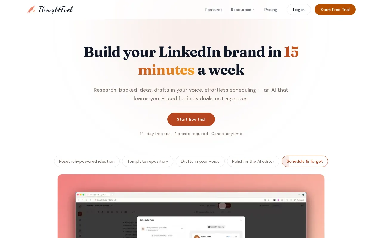 ThoughtFuel — preview screenshot