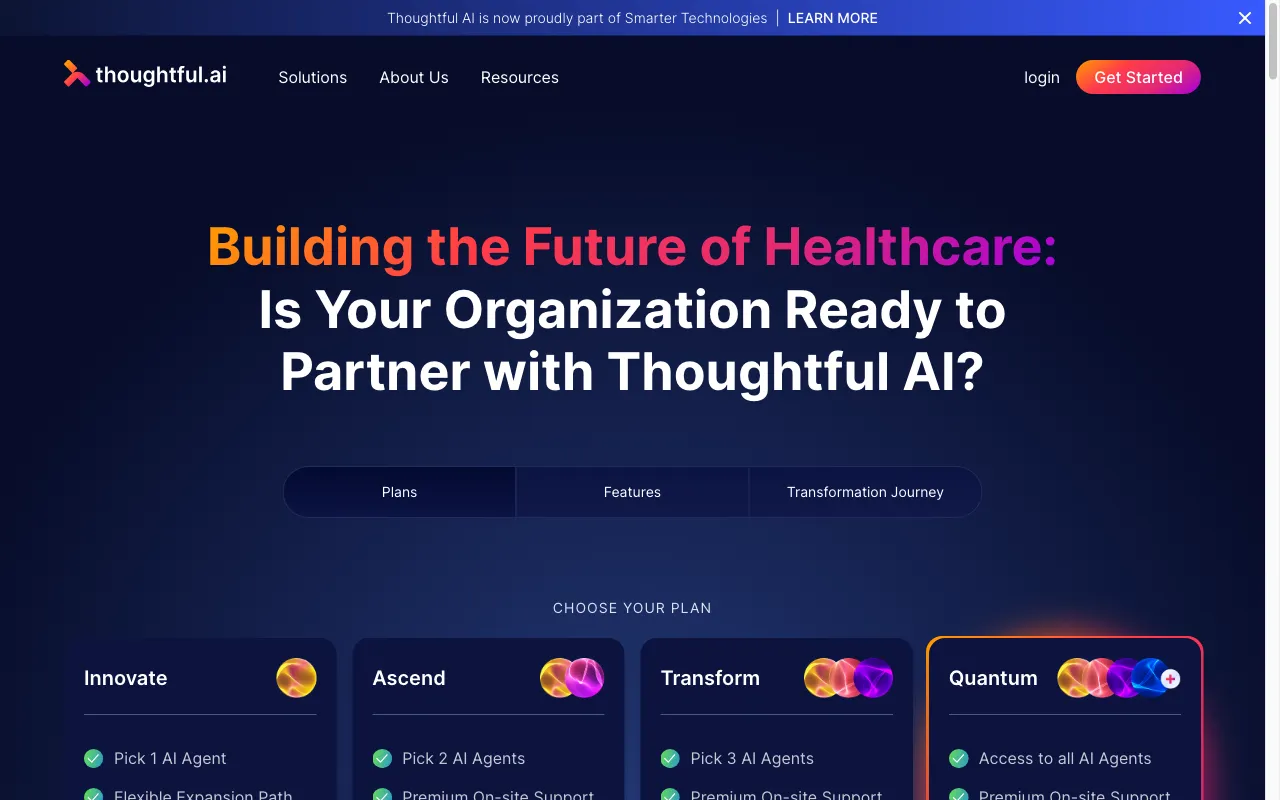 Thoughtful AI — pricing page