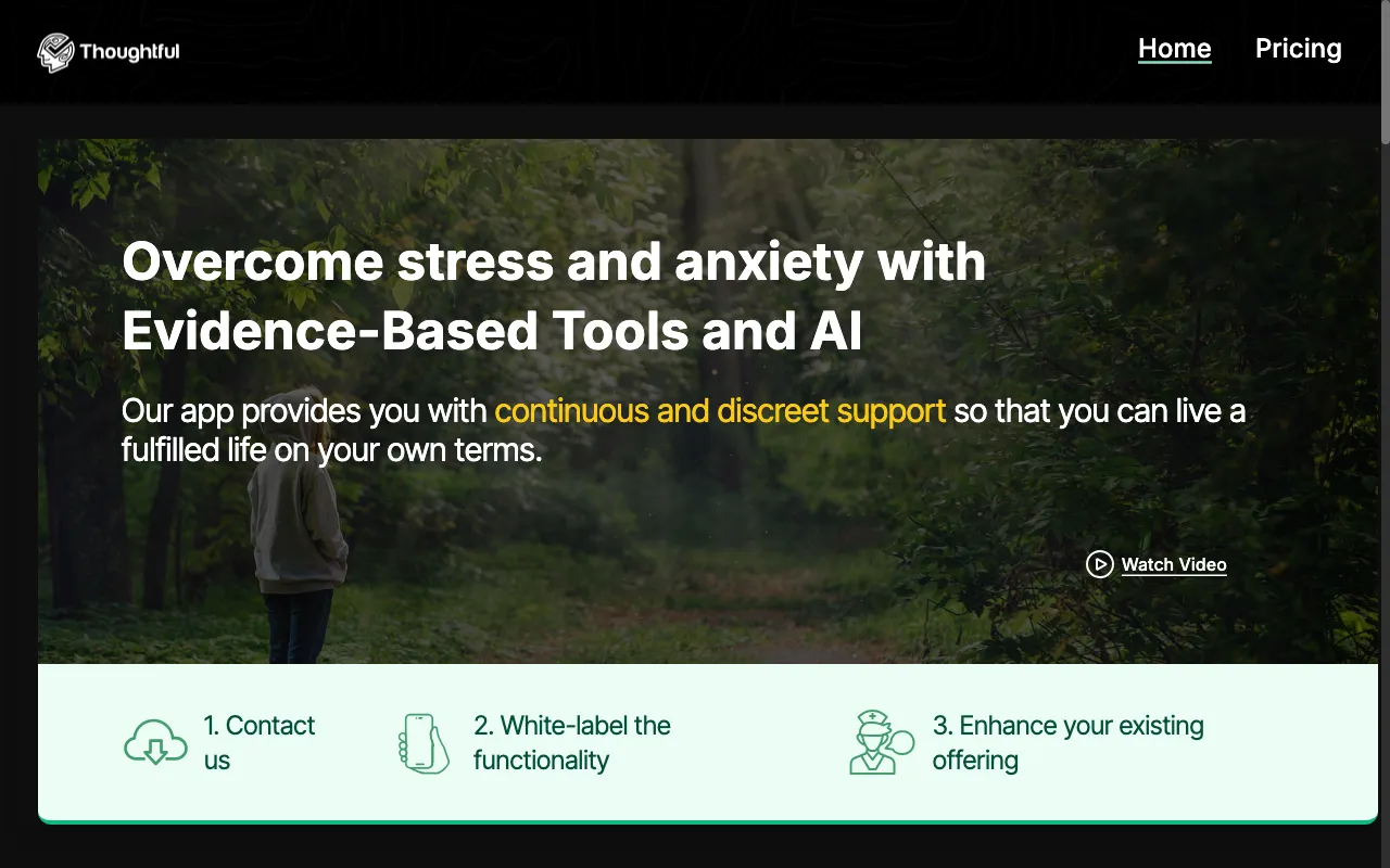 Thoughtful App — preview screenshot