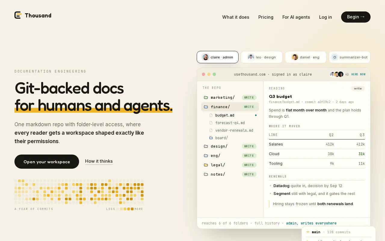 Thousand — preview screenshot