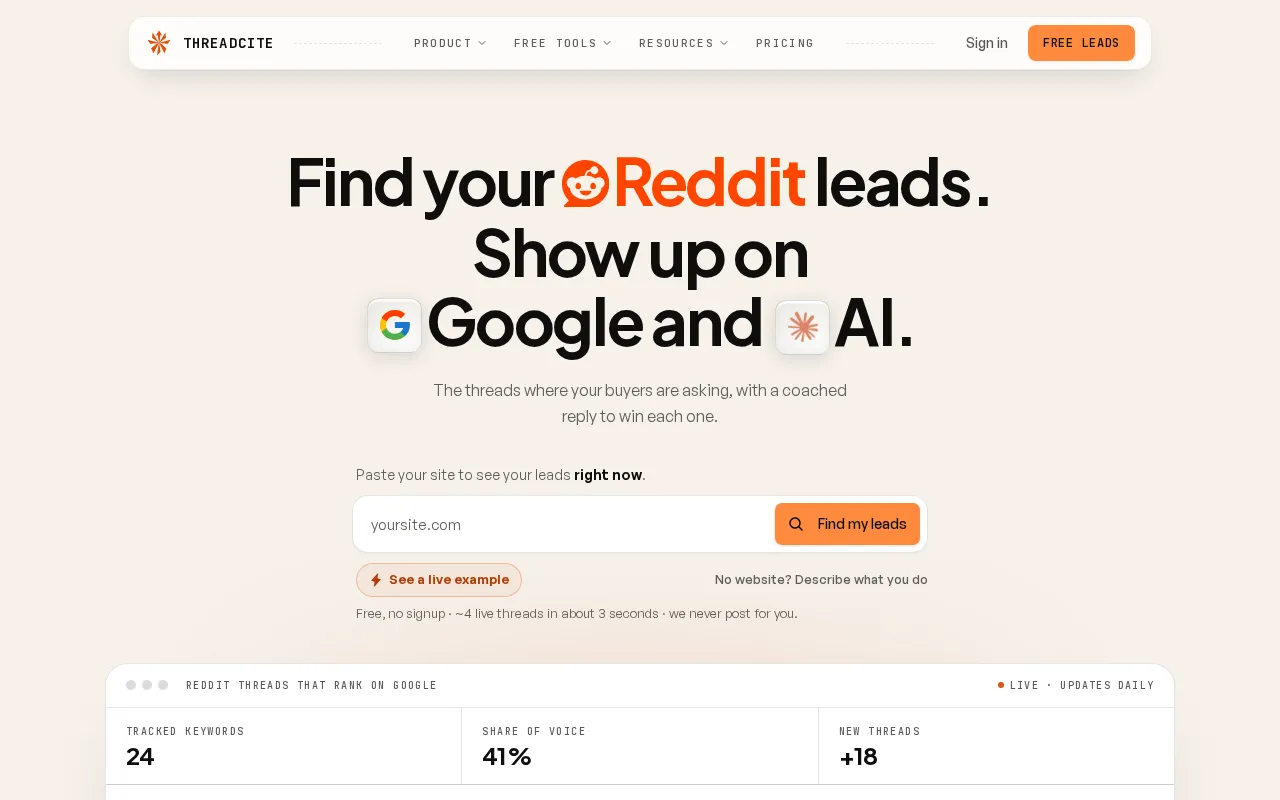 Threadcite — preview screenshot