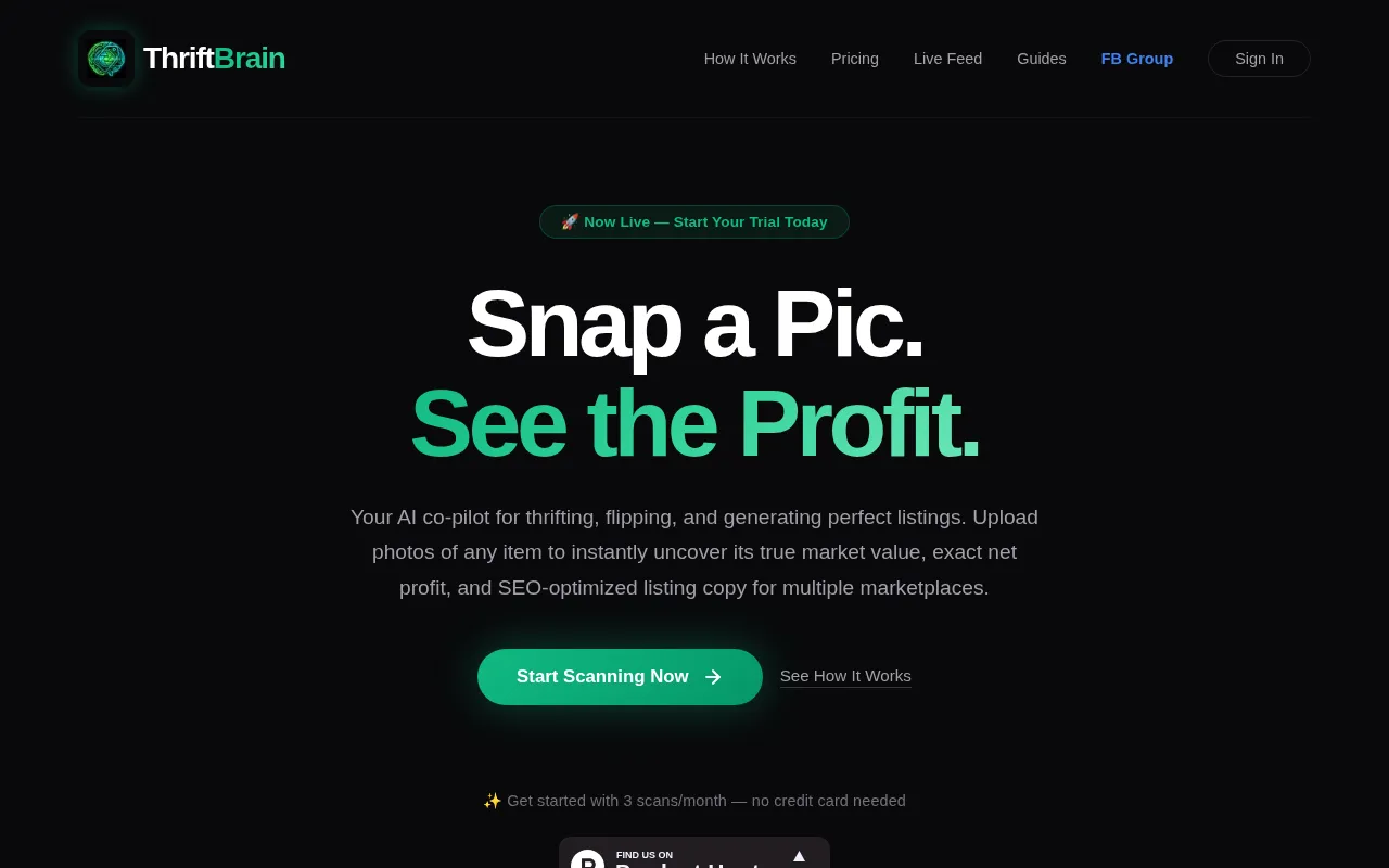 ThriftBrain — preview screenshot