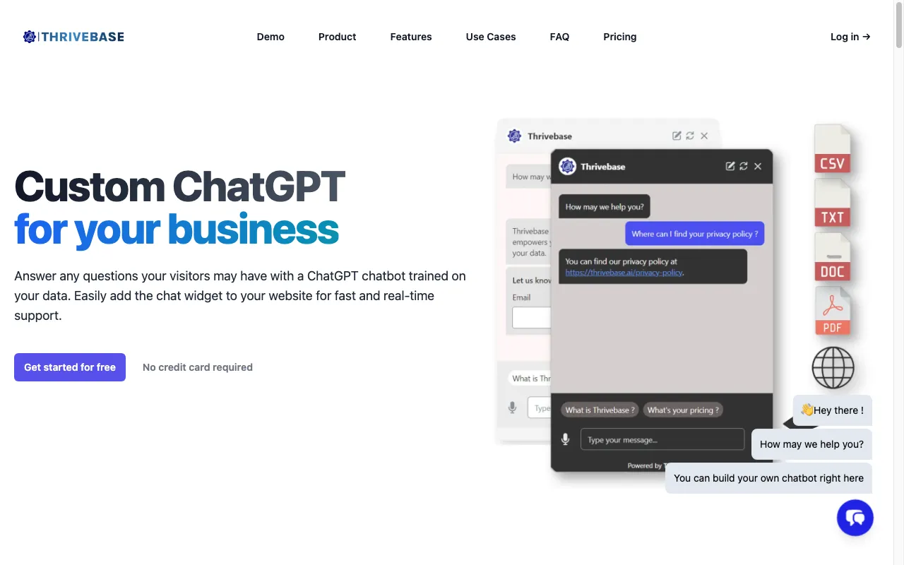 Thrivebase — preview screenshot