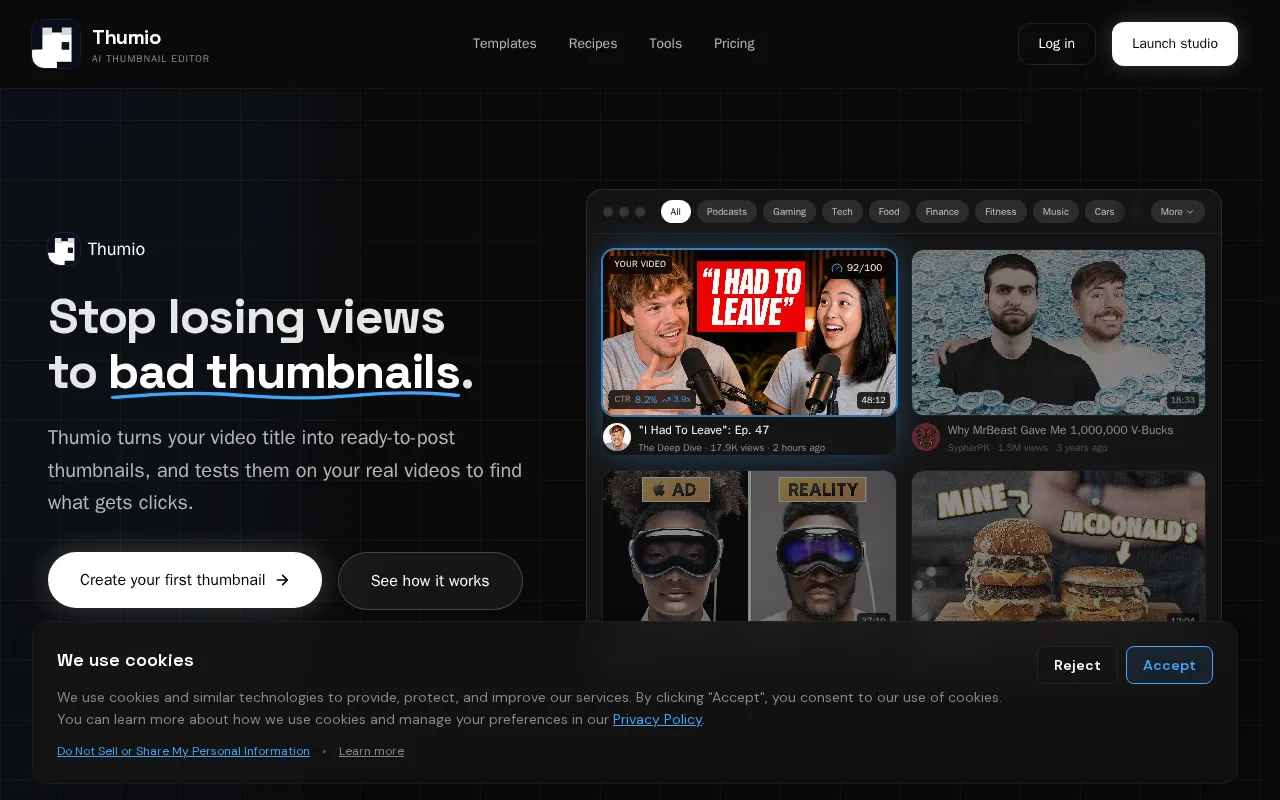 Thumio — preview screenshot