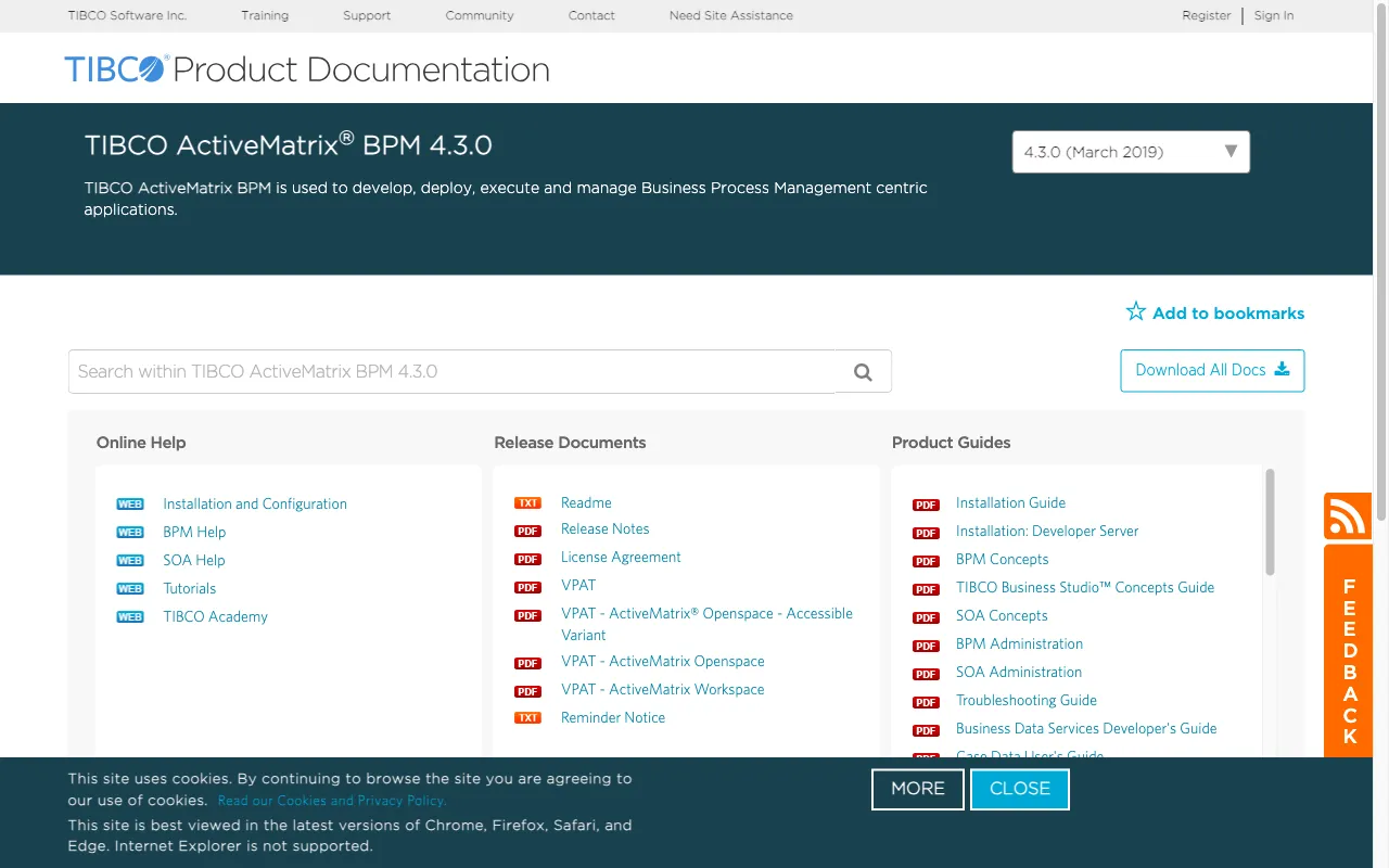 TIBCO ActiveMatrix BPM — preview screenshot