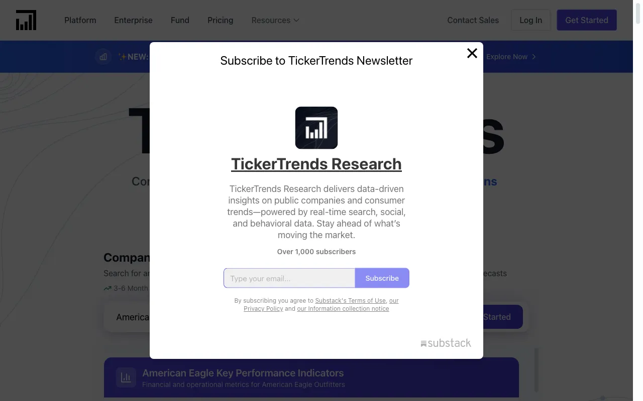 TickerTrends — preview screenshot