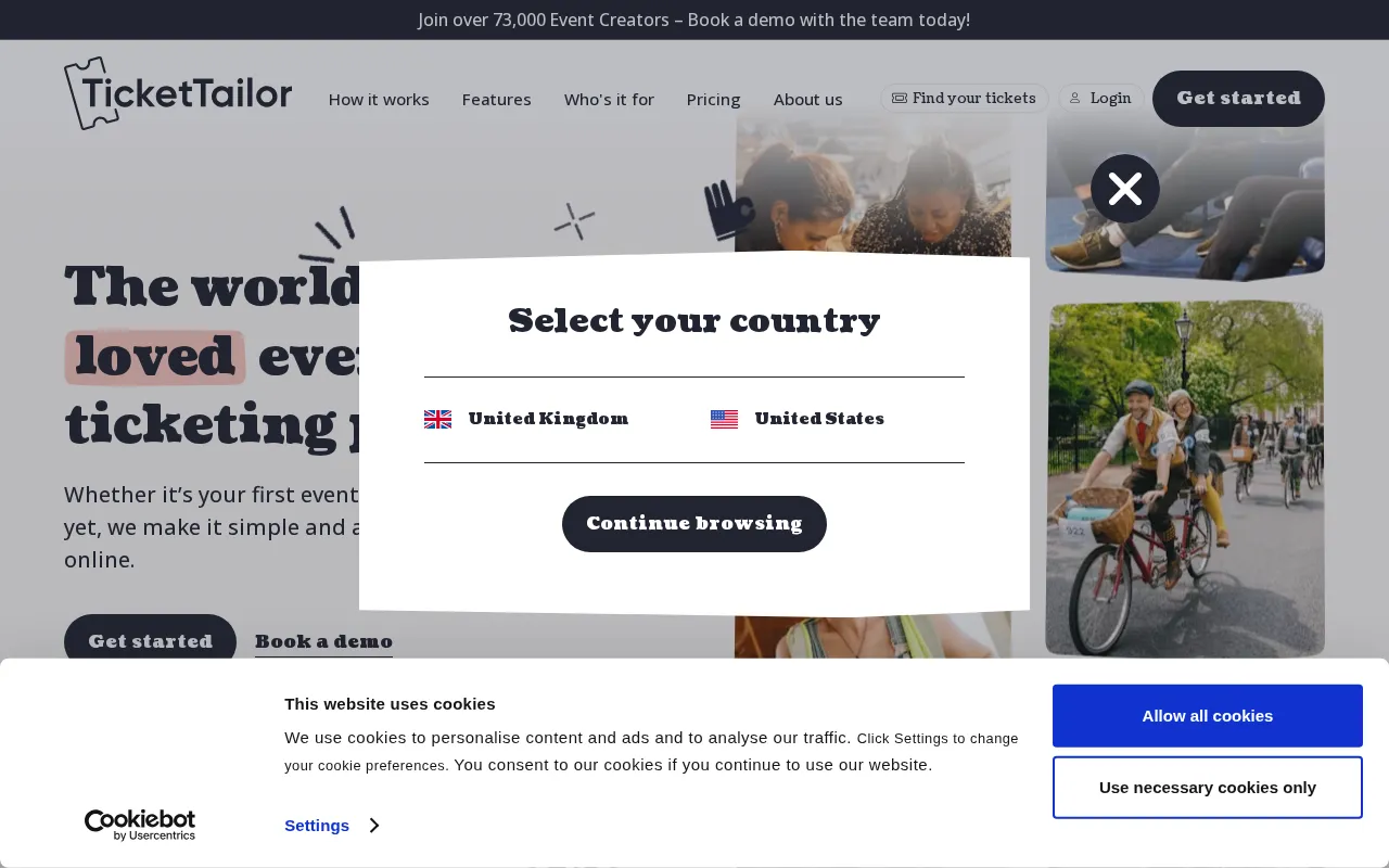 Ticket Tailor — preview screenshot