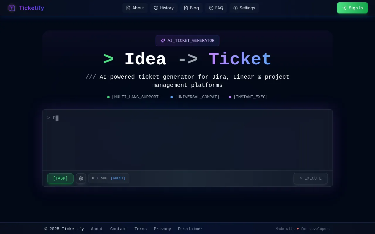 Ticketify — preview screenshot