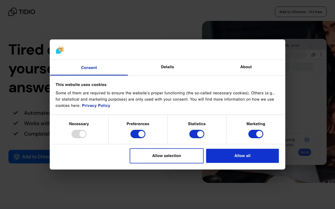 Tidio Copilot — preview screenshot