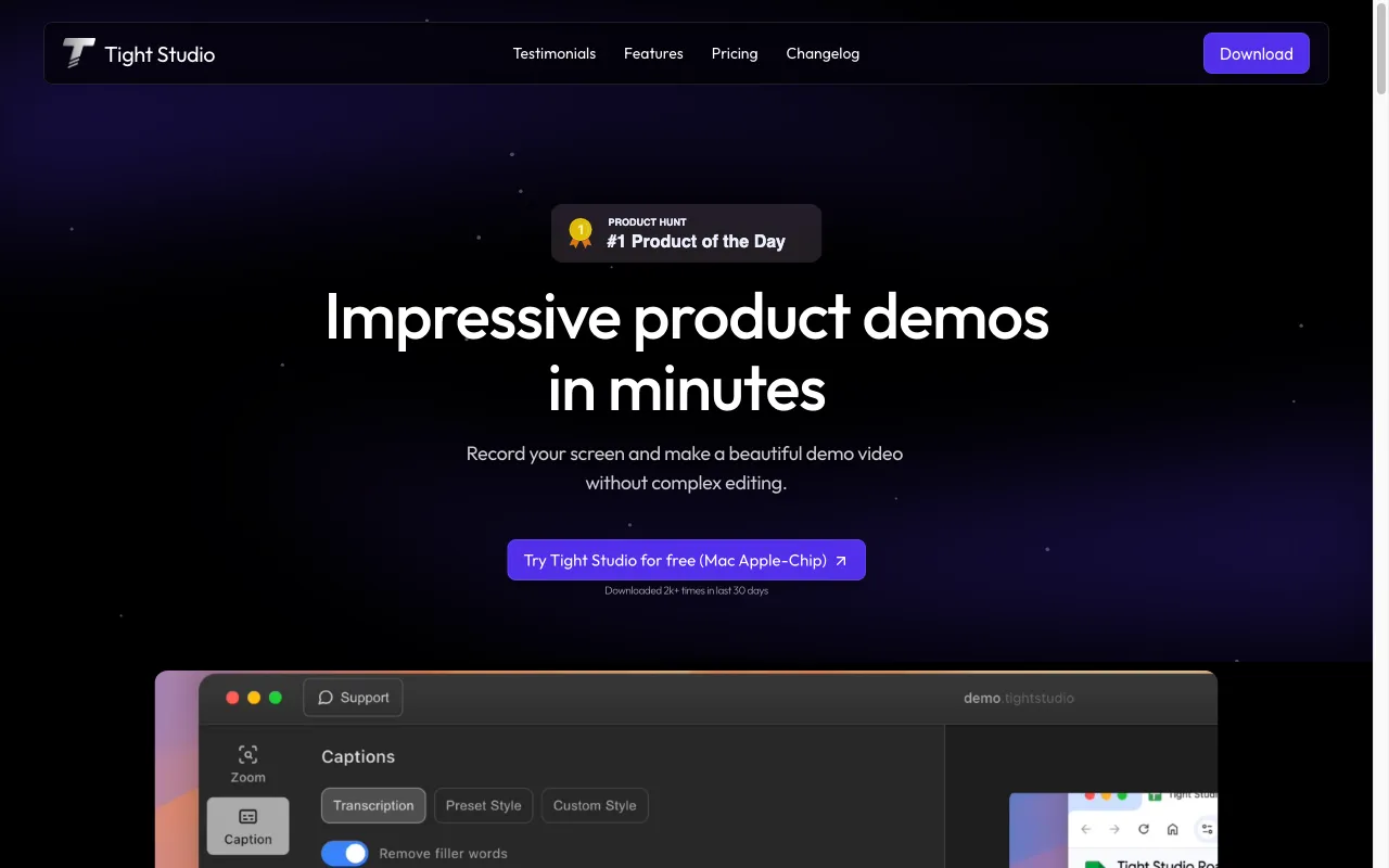 Tight Studio — preview screenshot