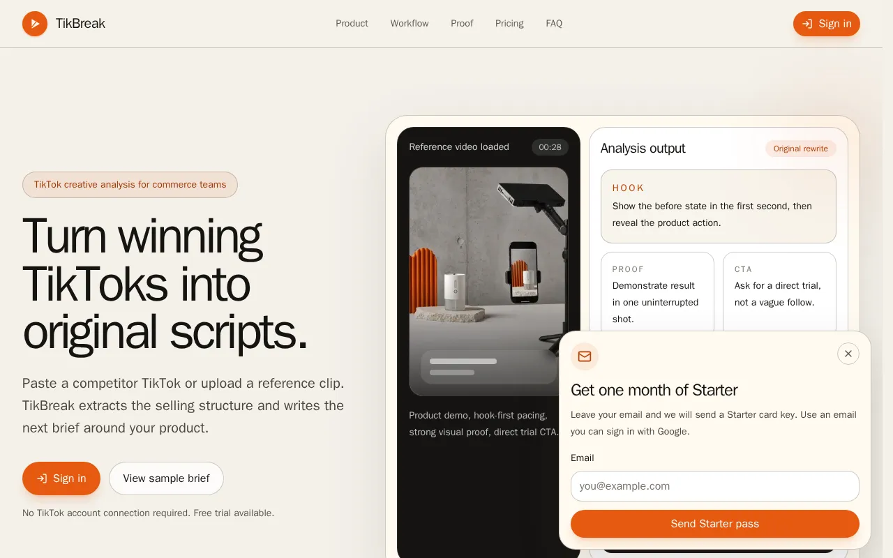 TikBreak — preview screenshot