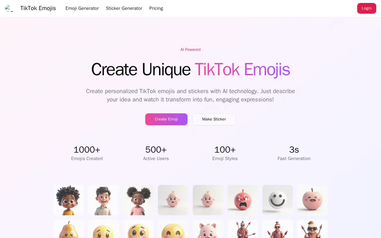 TikTok Emoji Generator — preview screenshot