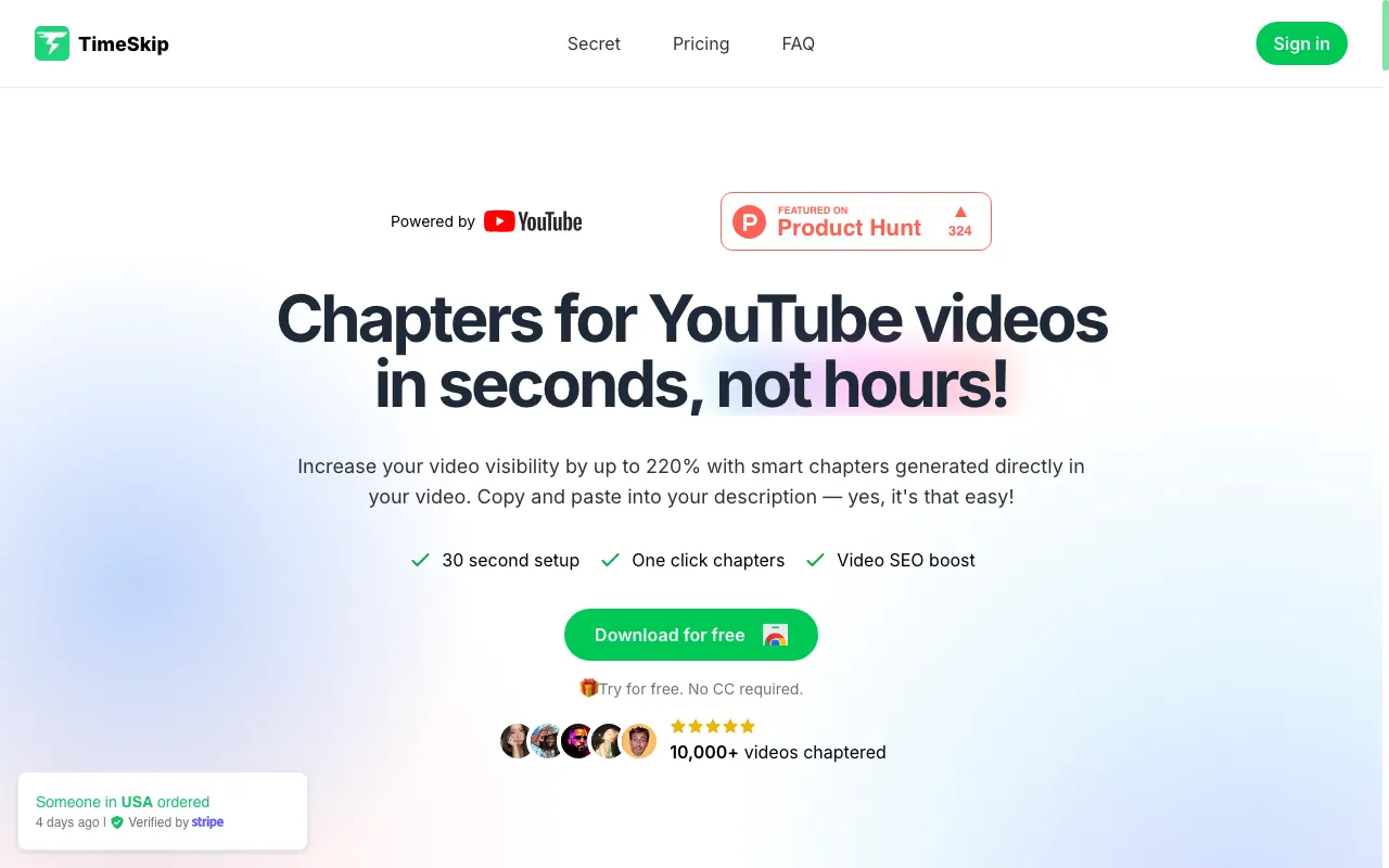 TimeSkip — preview screenshot