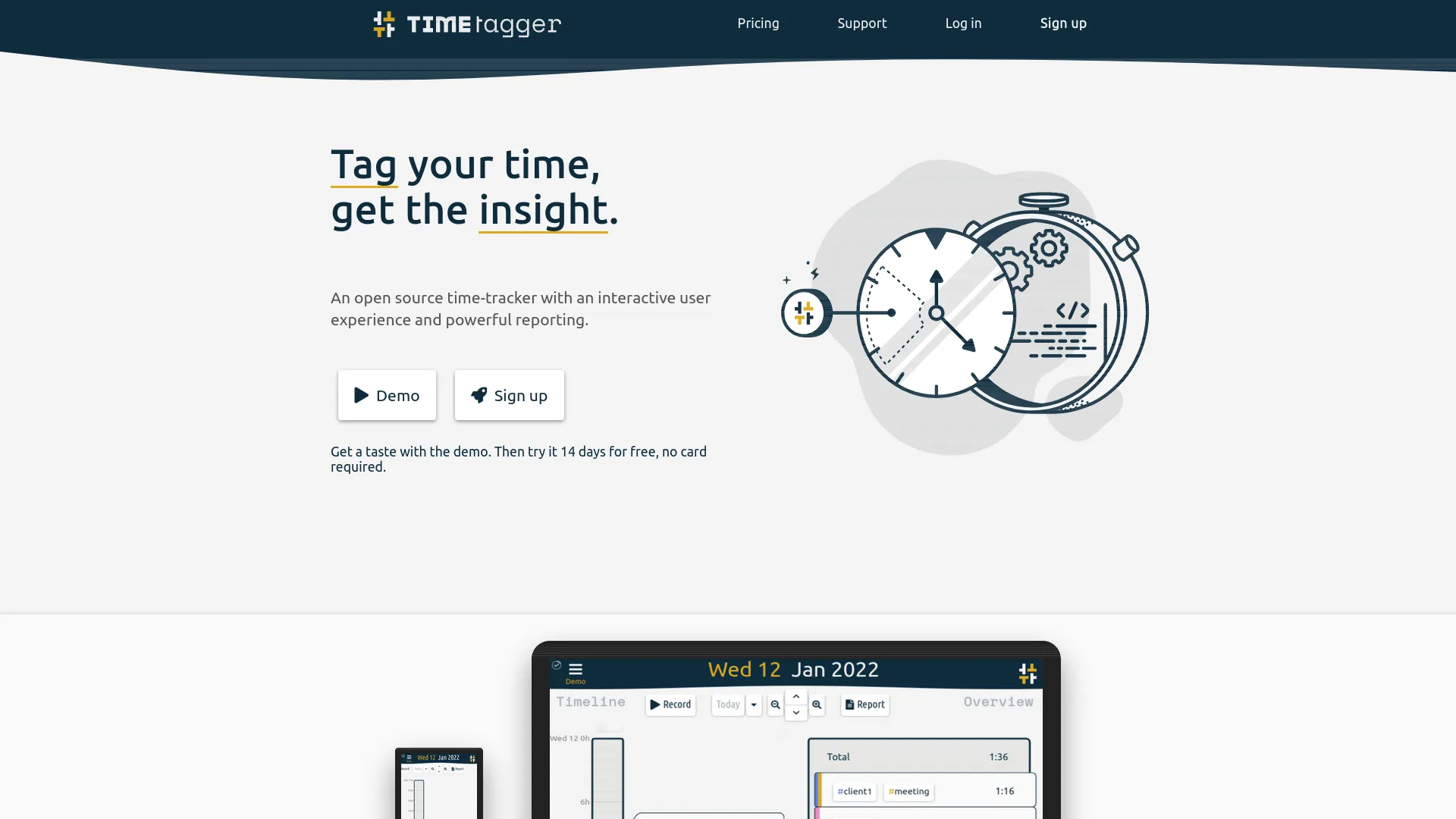 TimeTagger — preview screenshot