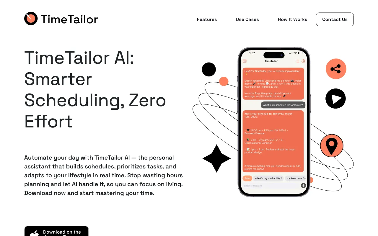 TimeTailor — preview screenshot
