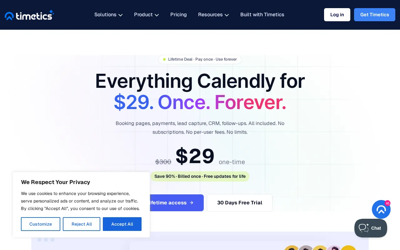 Timetics.ai — pricing page