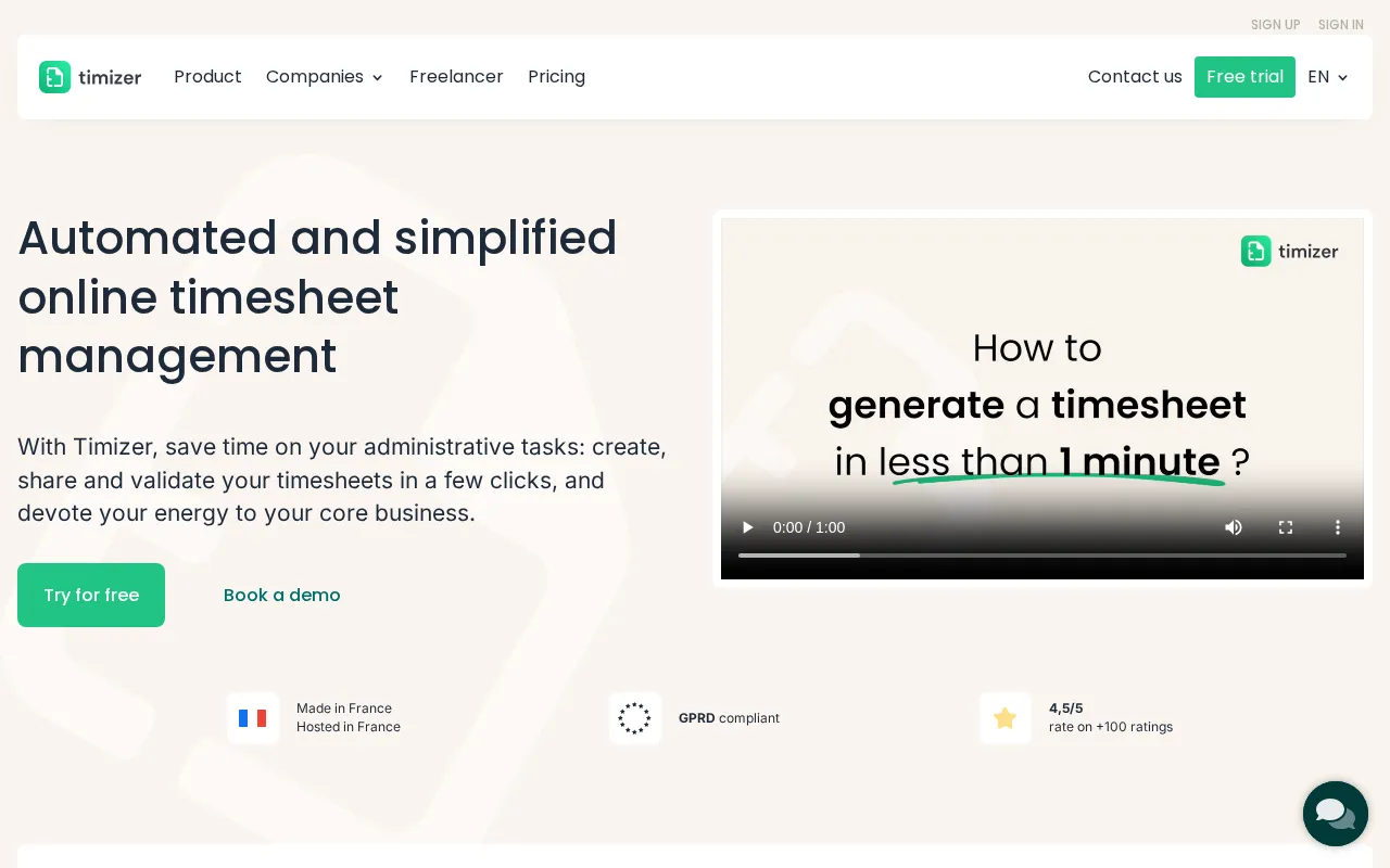Timizer — preview screenshot