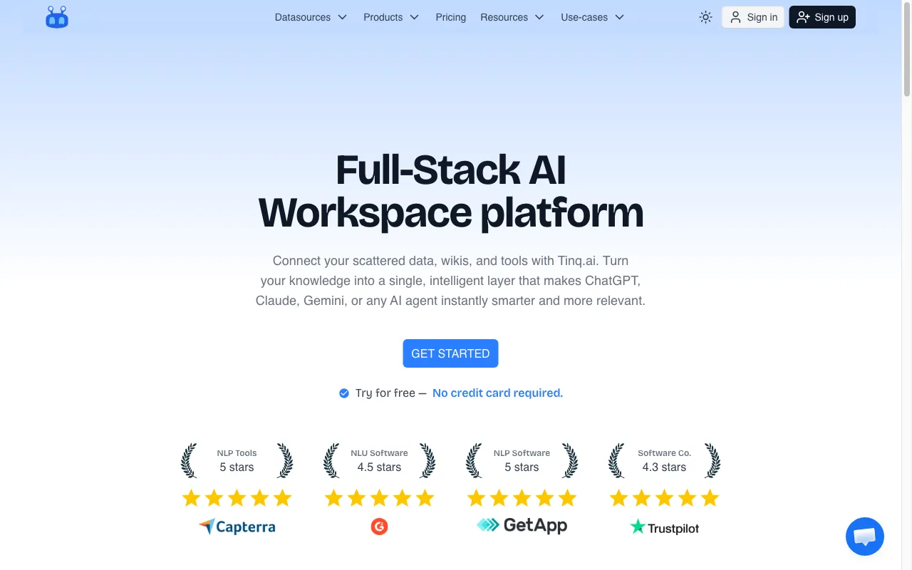 Tinq.ai — preview screenshot