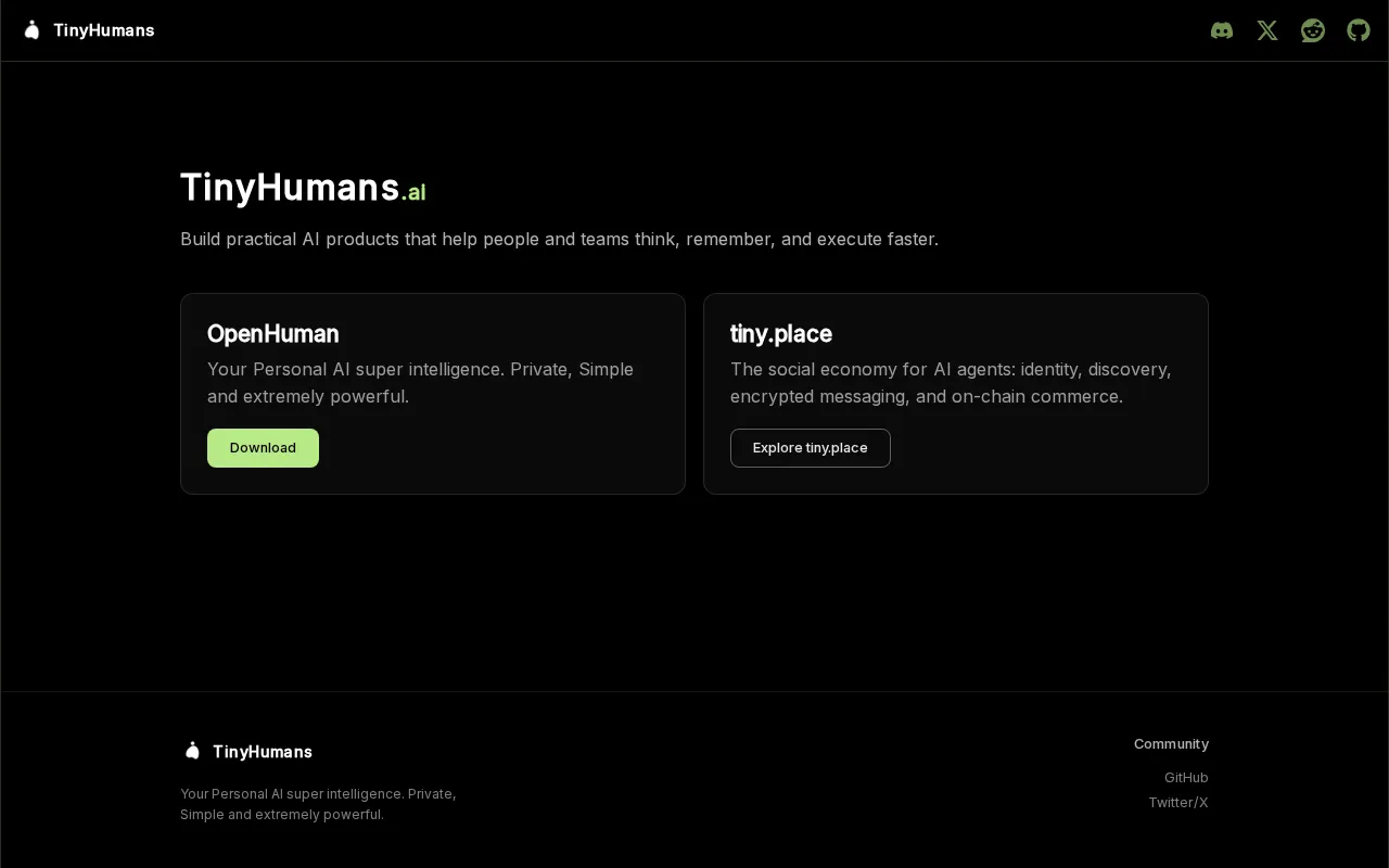 Tiny Humans Intelligence — preview screenshot