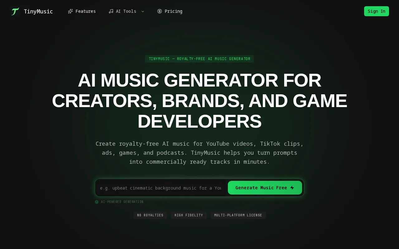 TinyMusic — preview screenshot