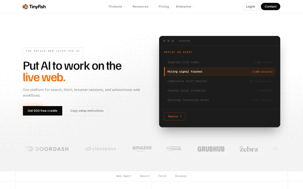 TinyFish — preview screenshot