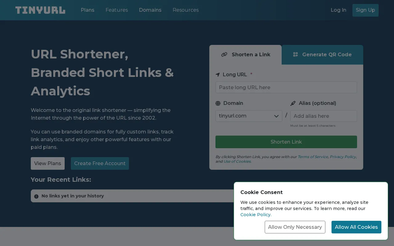 Tinyurl — preview screenshot