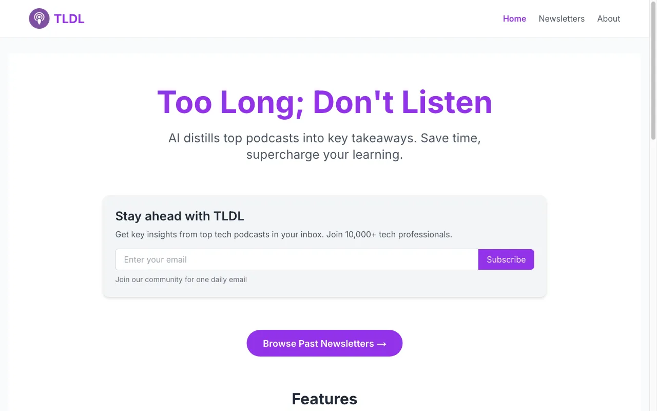 TLDL — preview screenshot