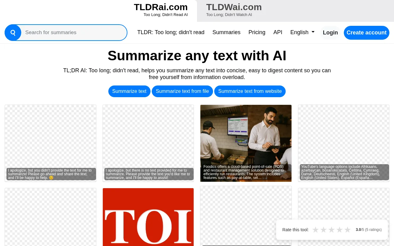 TLDRAI — preview screenshot
