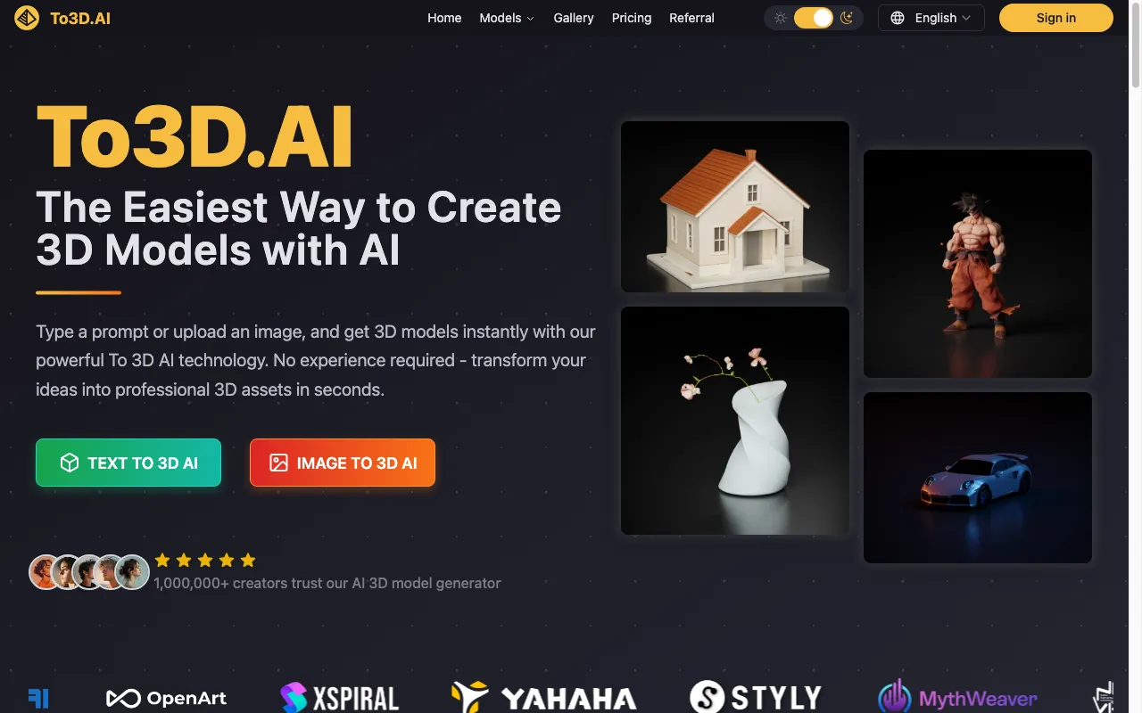 To3D.AI — preview screenshot