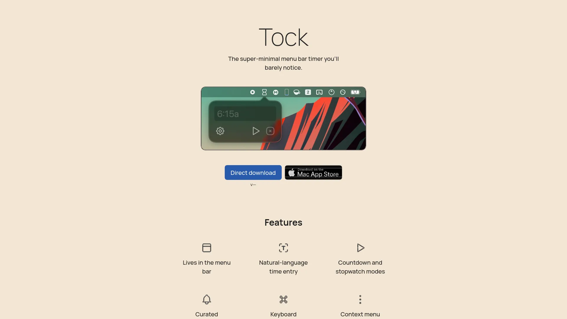 Tock — preview screenshot