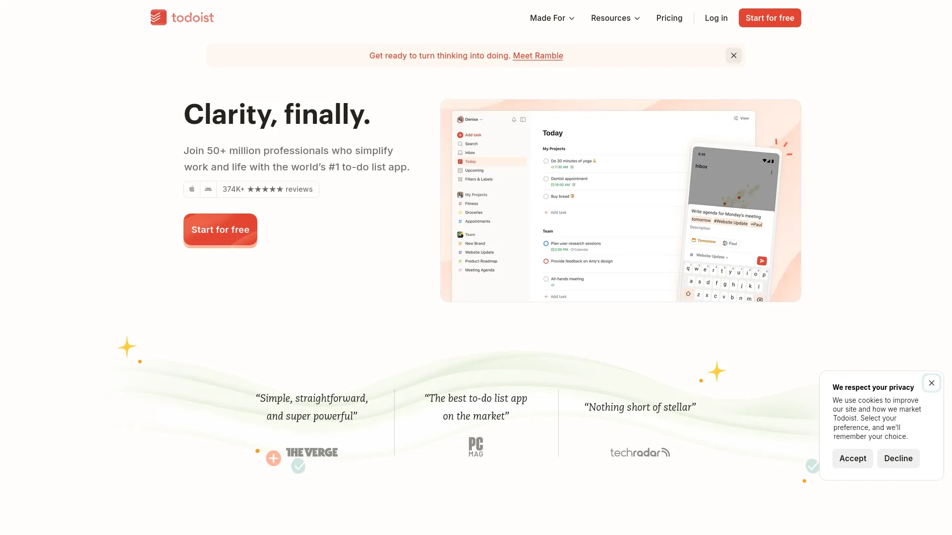 Todoist — preview screenshot