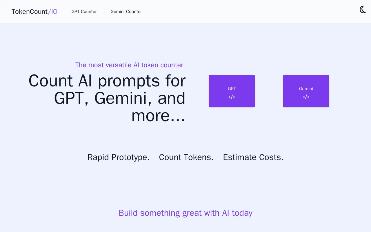 Tokencount — preview screenshot