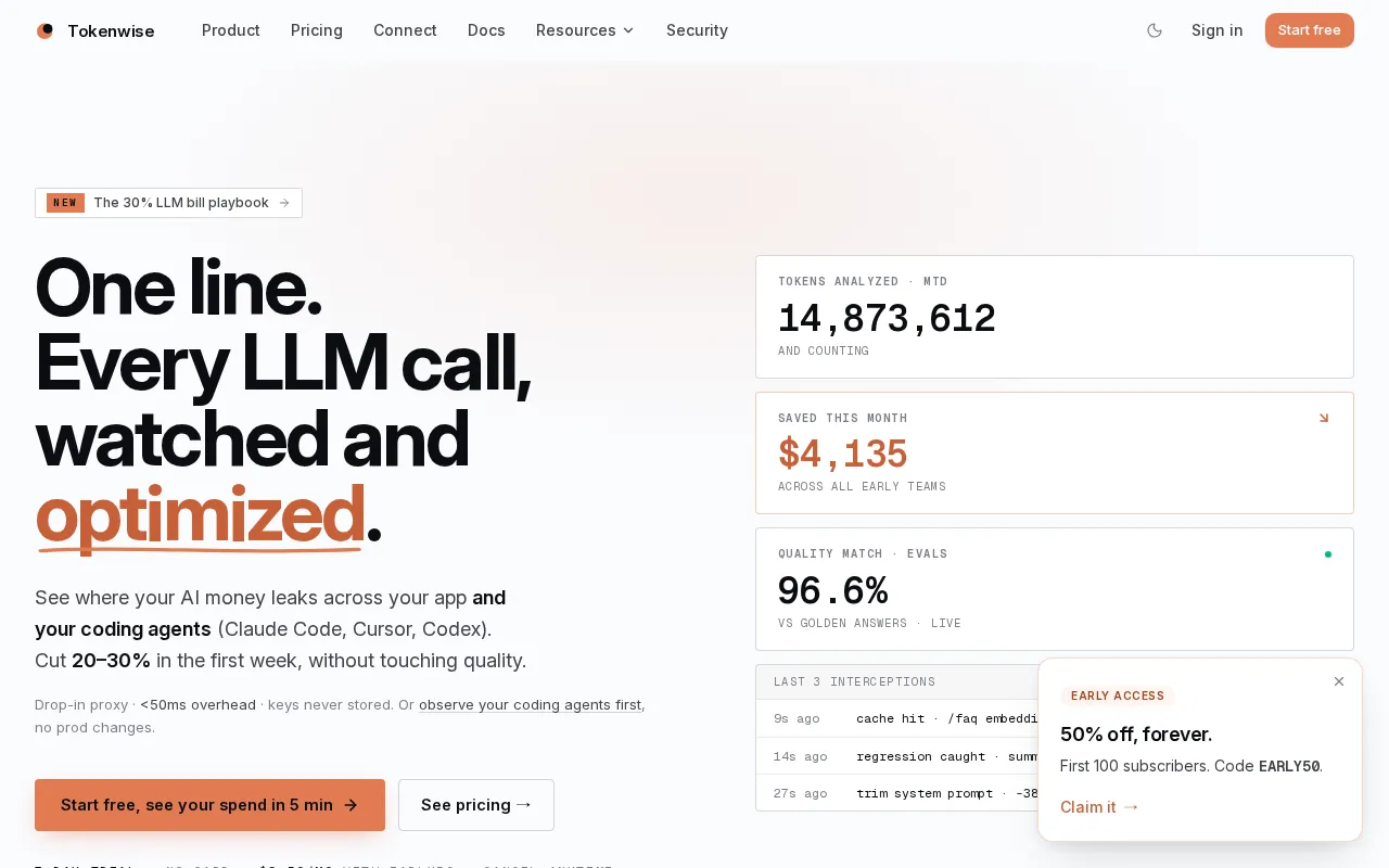 Tokenwise — preview screenshot