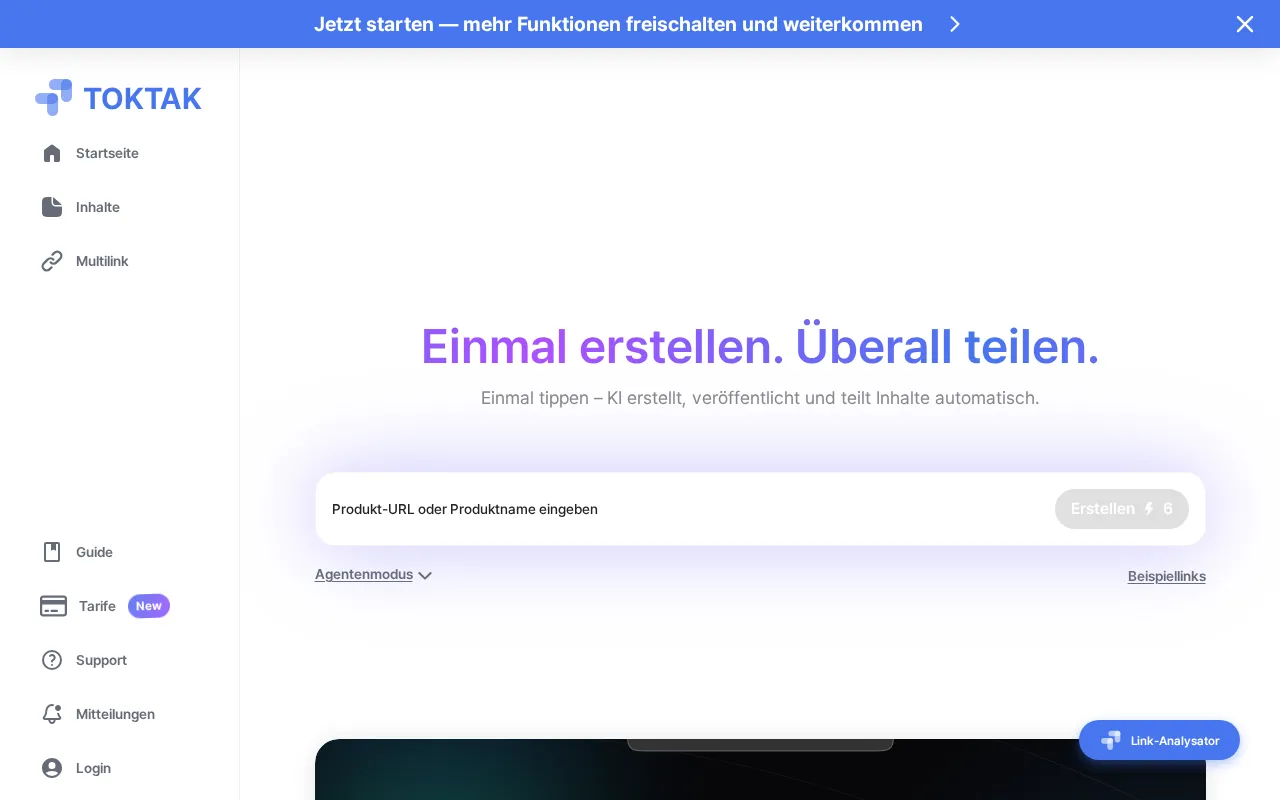 TokTak.AI — preview screenshot