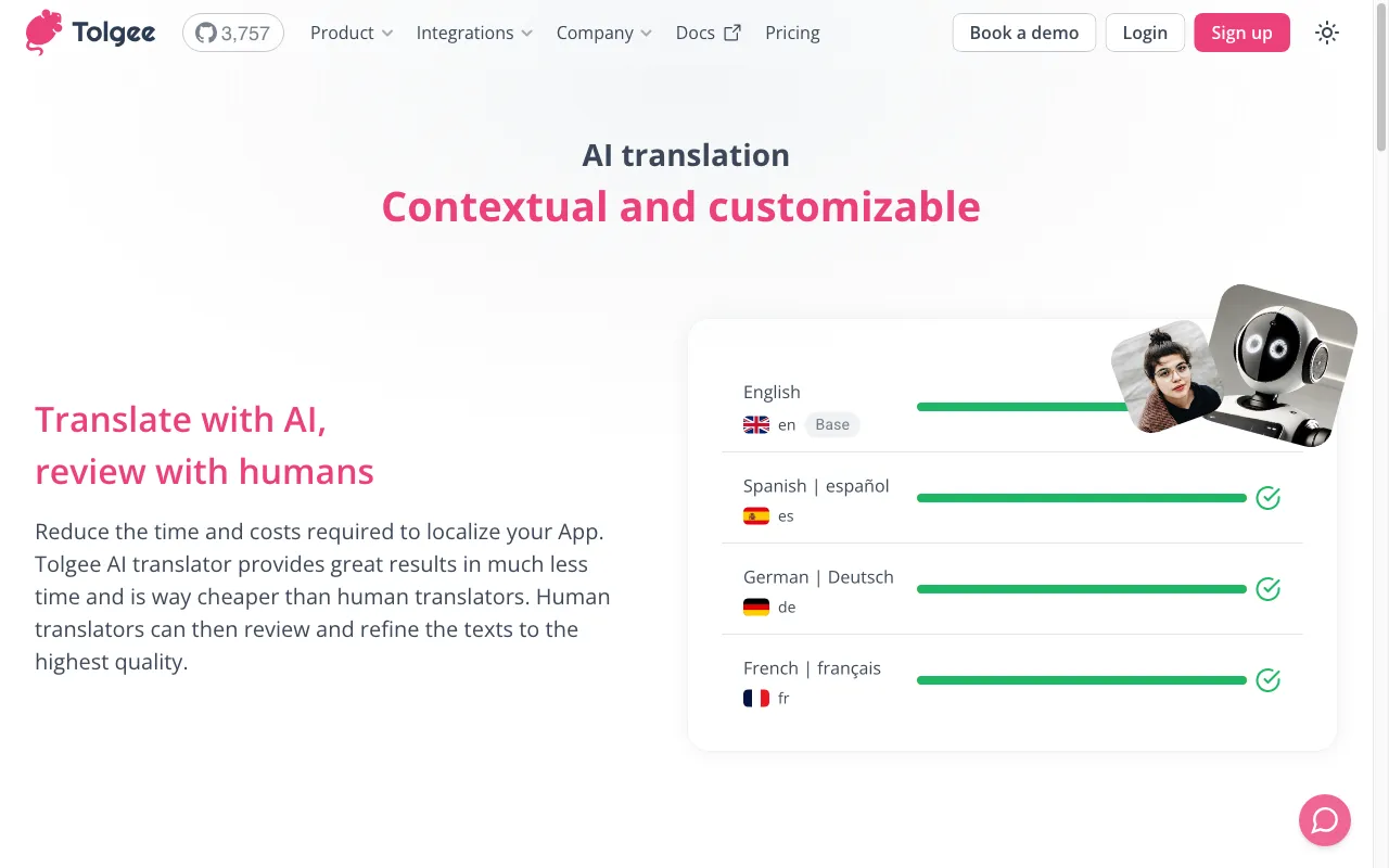 Tolgee AI Translator — preview screenshot