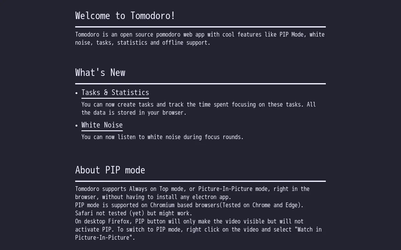 Tomodoro — preview screenshot