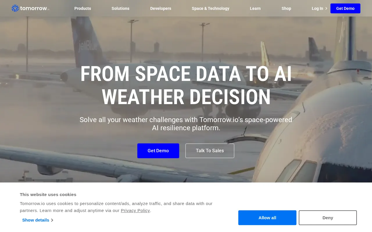 Tomorrow.io — preview screenshot