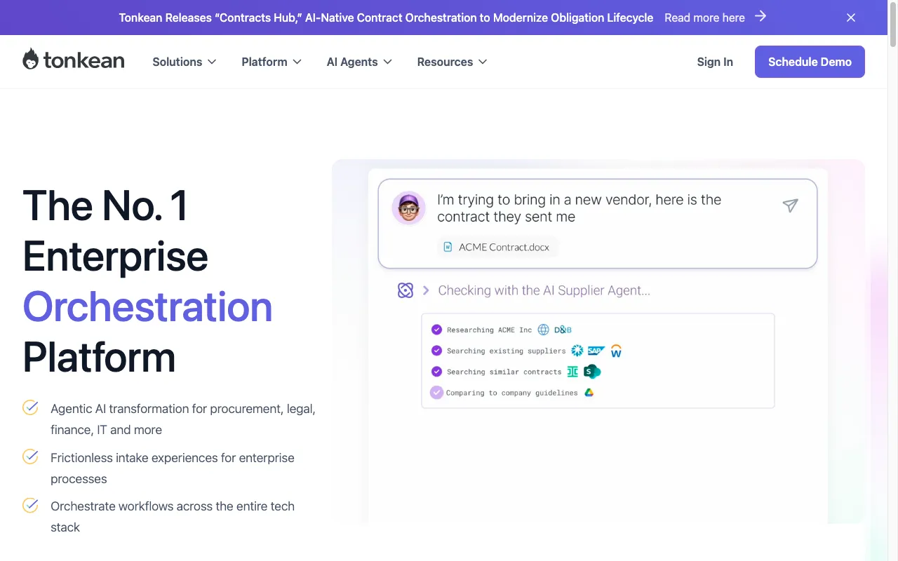 Tonkean — preview screenshot