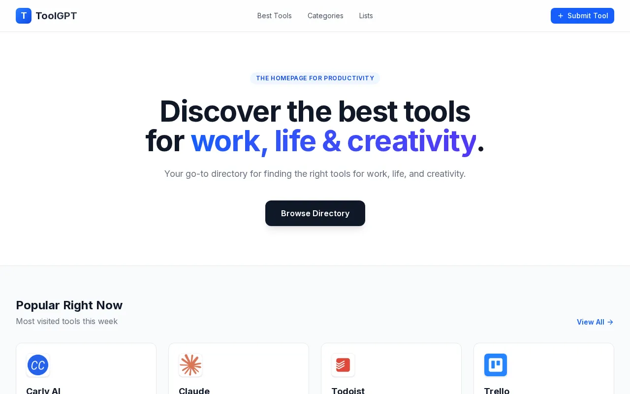 ToolGPT — preview screenshot