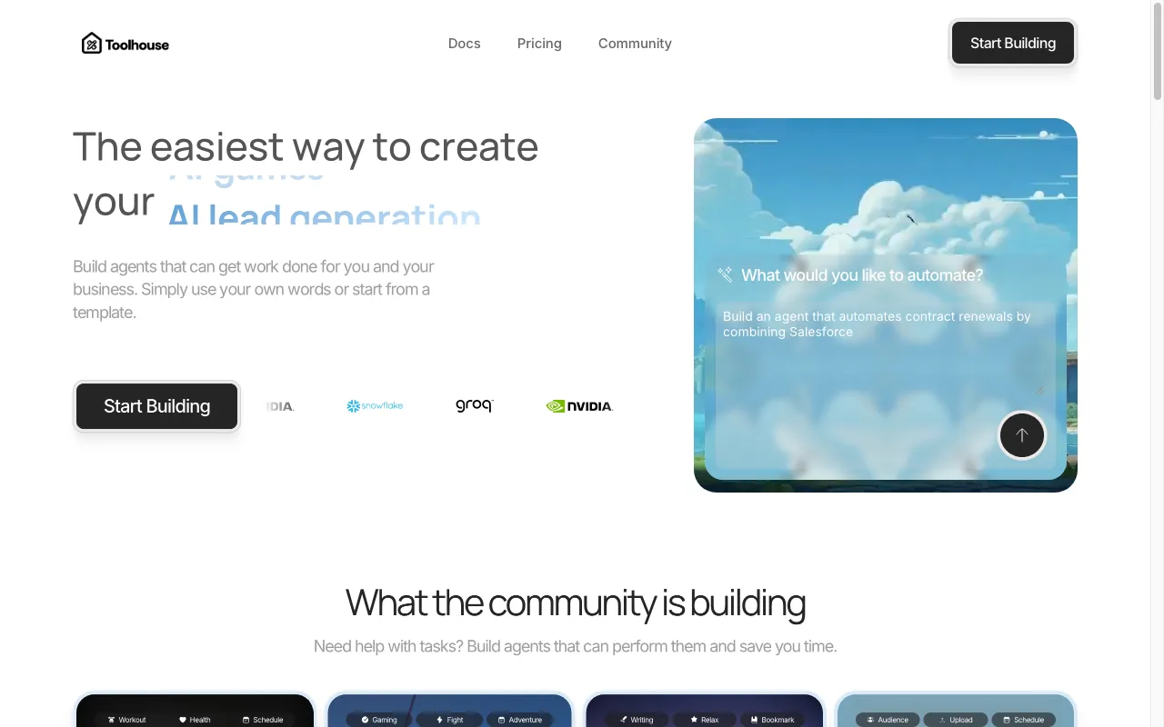 Toolhouse — preview screenshot